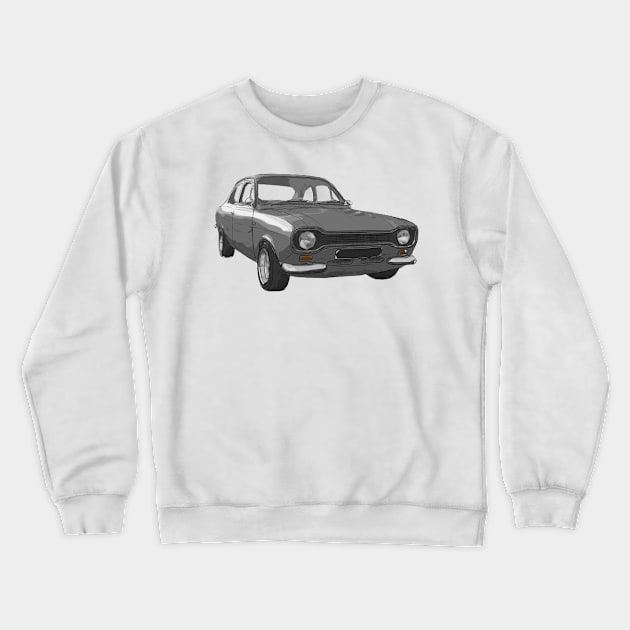 Classic Escort MK1 Grey Crewneck Sweatshirt by jdm1981